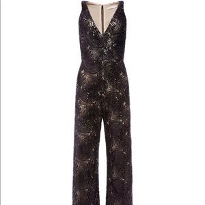 NWT Alice and Olivia Sofia Sequin Jumpsuit Sz 2 Holiday NYE